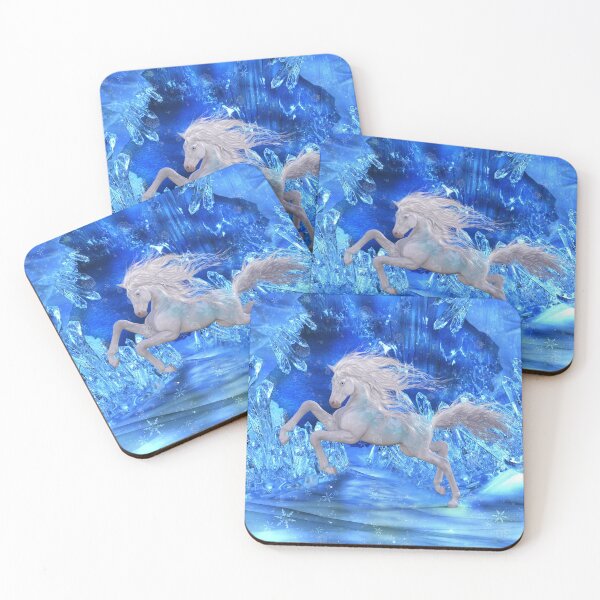 Item preview, Beautiful fantasy horse in a snowlandscape designed and sold by nicky2342.