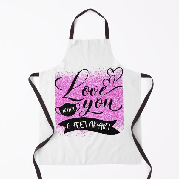 Item preview, Love You from 6 Ft Apart Pandemic Valentines Day- Valentine in Quarantine designed and sold by younghopes.