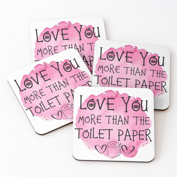 Item preview, Love You More Than Toilet Paper Pandemic Valentines Day- Valentine in Quarantine  designed and sold by younghopes.