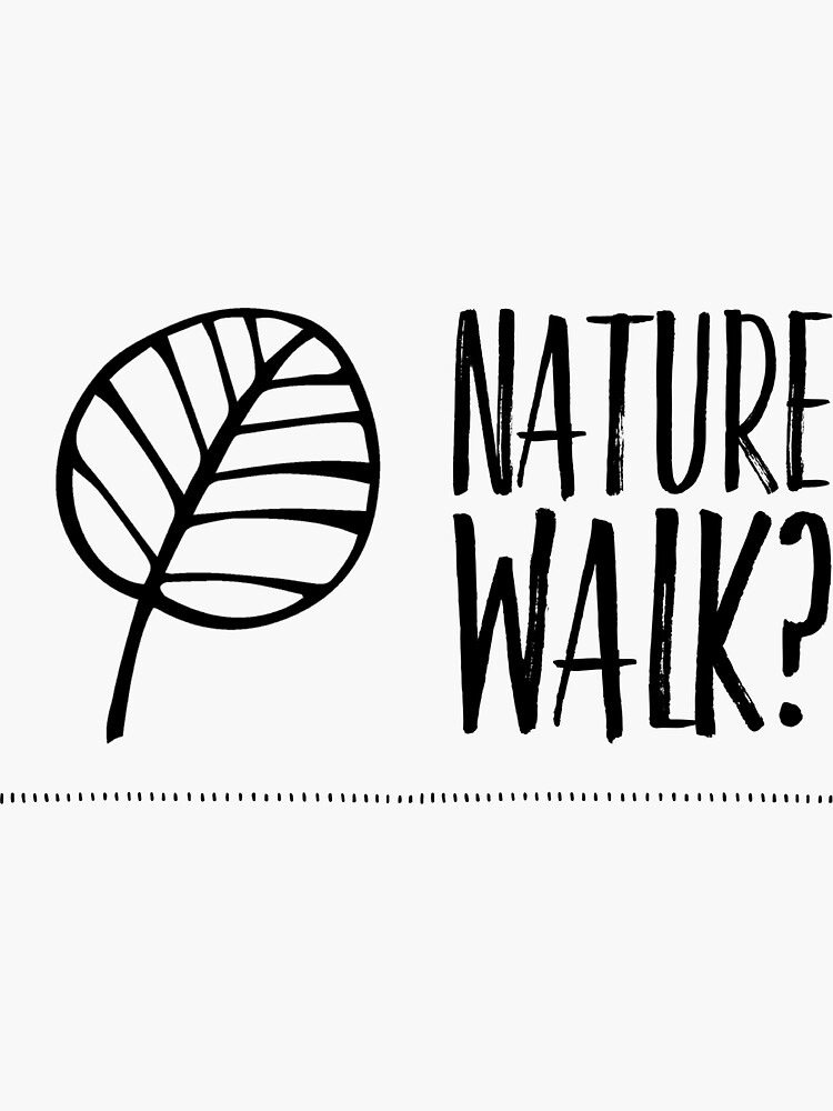 Nature Walk Sticker For Sale By Wunderdesign Redbubble