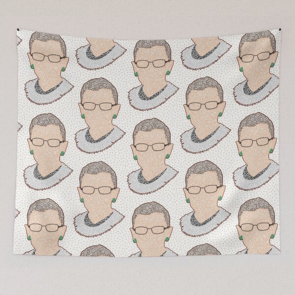 Item preview, Ruth Bader Ginsburg Minimalist Portrait Circle Design designed and sold by Pierre Bernard Jr.