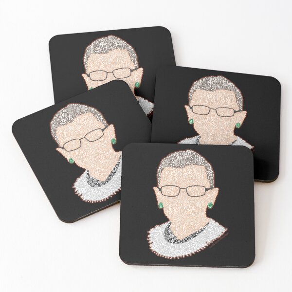 Item preview, Ruth Bader Ginsburg Minimalist Portrait Circle Design designed and sold by Pierre Bernard Jr.