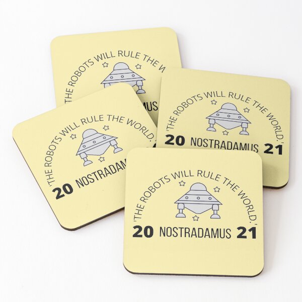 Item preview, "Robots Will Rule The World." Nostradamus 2021 designed and sold by Damitparasayo.