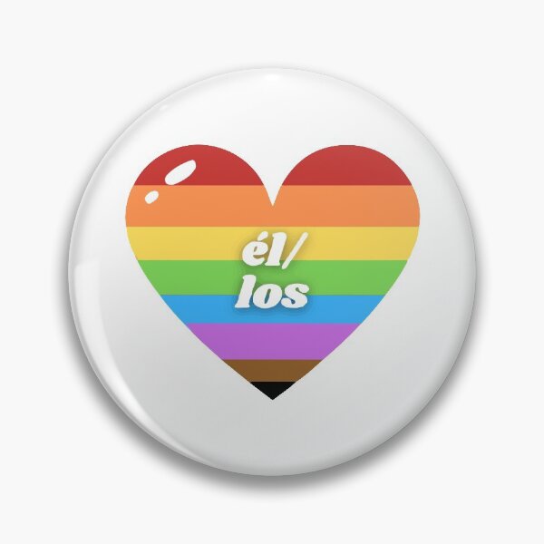 Item preview, Corazon Burbuja Arcoiris - Pronombres  Él/Los designed and sold by Seashell S.