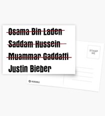 Funny Hit List Postcards