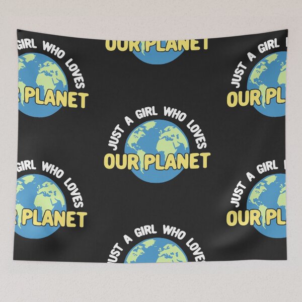 Item preview, Just a Girl Who Loves Our Planet designed and sold by Chubuter.