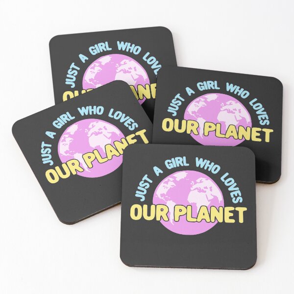Item preview, Just a Girl Who Loves Our Planet - Pink designed and sold by Chubuter.