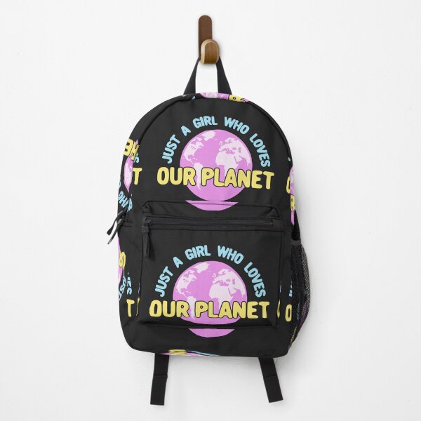Item preview, Just a Girl Who Loves Our Planet - Pink designed and sold by Chubuter.