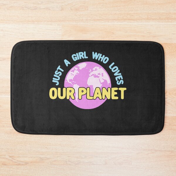 Item preview, Just a Girl Who Loves Our Planet - Pink designed and sold by Chubuter.