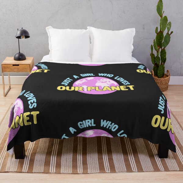 Item preview, Just a Girl Who Loves Our Planet - Pink designed and sold by Chubuter.