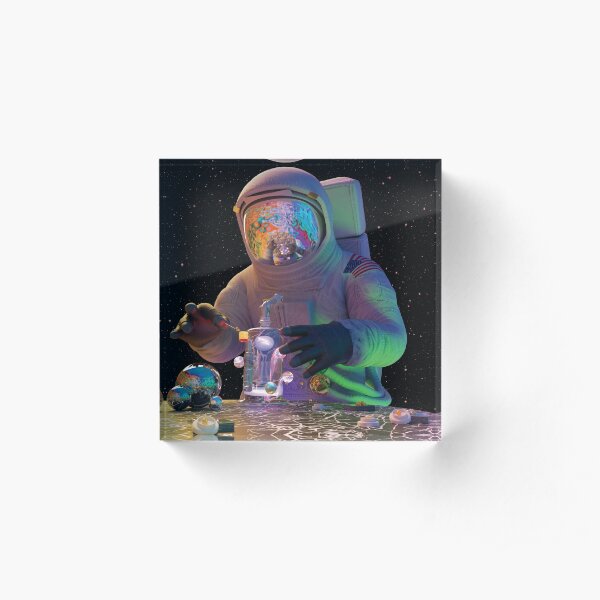 The Dabstronaut Acrylic Block