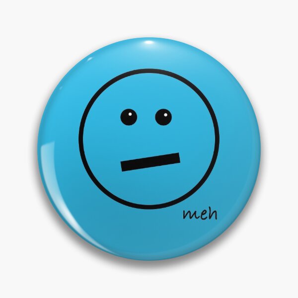 Item preview, Meh Face - Oversized on Teal designed and sold by Whoopsidoodle.