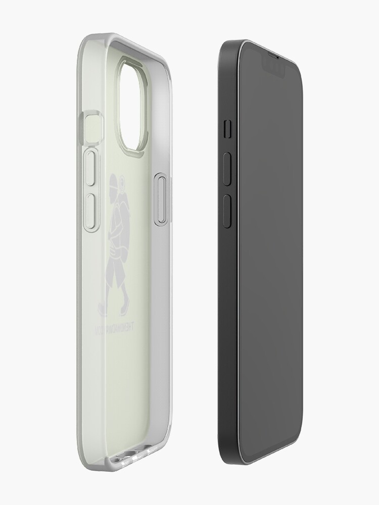 Alternate view of Phone Case (Black on Green) The Nomad Way iPhone Case