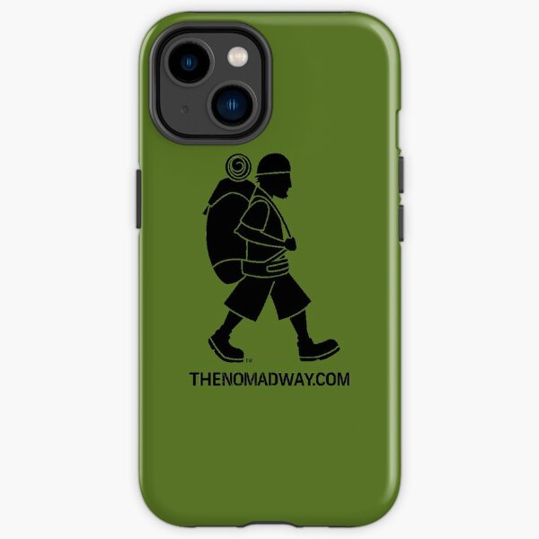 Phone Case (Black on Green) The Nomad Way iPhone Tough Case