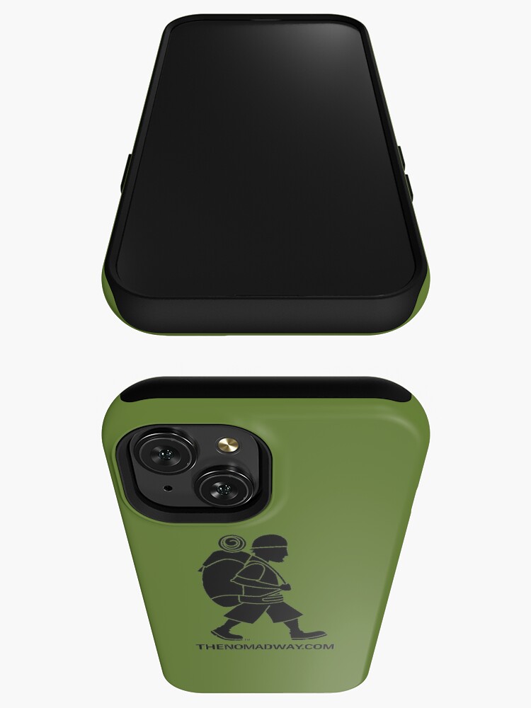 Thumbnail 3 of 4, iPhone Case, Phone Case (Black on Green) The Nomad Way designed and sold by TheNomadWay.