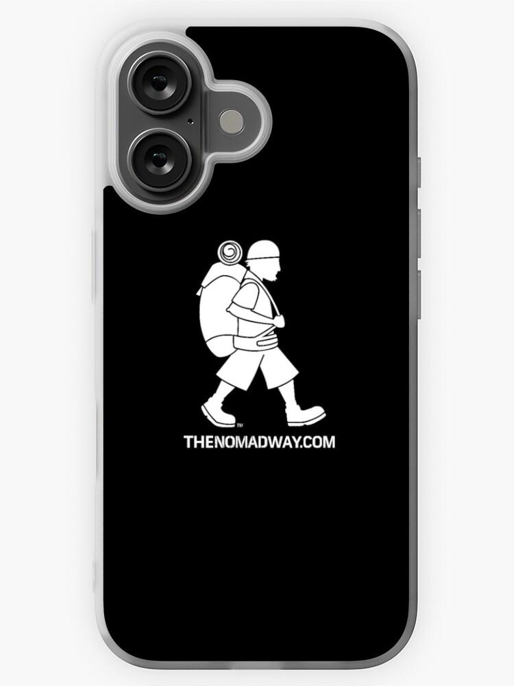 Thumbnail 1 of 5, iPhone Case, Phone Case (White on Black) The Nomad Way designed and sold by TheNomadWay.