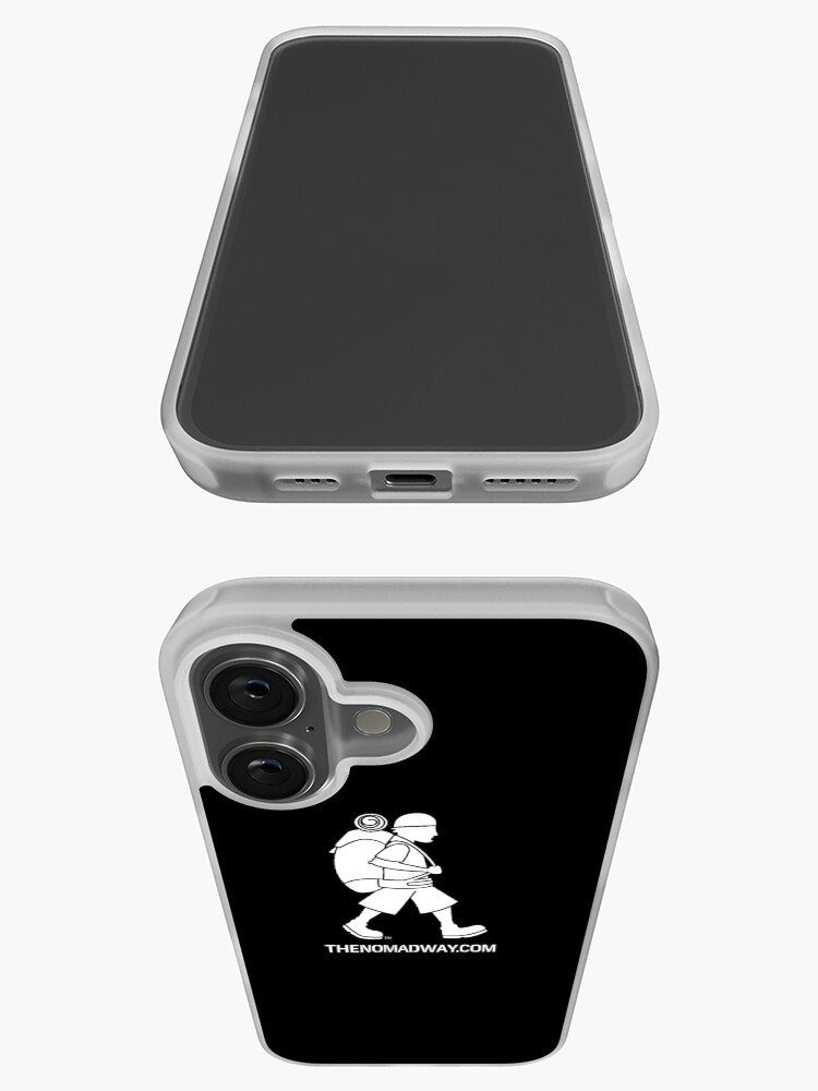 Thumbnail 3 of 5, iPhone Case, Phone Case (White on Black) The Nomad Way designed and sold by TheNomadWay.