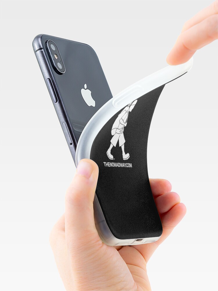 Thumbnail 4 of 5, iPhone Case, Phone Case (White on Black) The Nomad Way designed and sold by TheNomadWay.