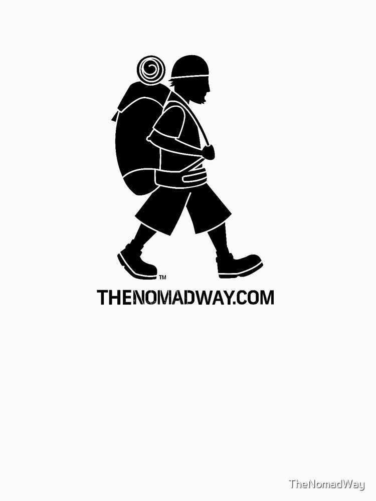 Thumbnail 3 of 3, Fitted V-Neck T-Shirt, The Nomad Way - Classic T (Black on...) designed and sold by TheNomadWay.