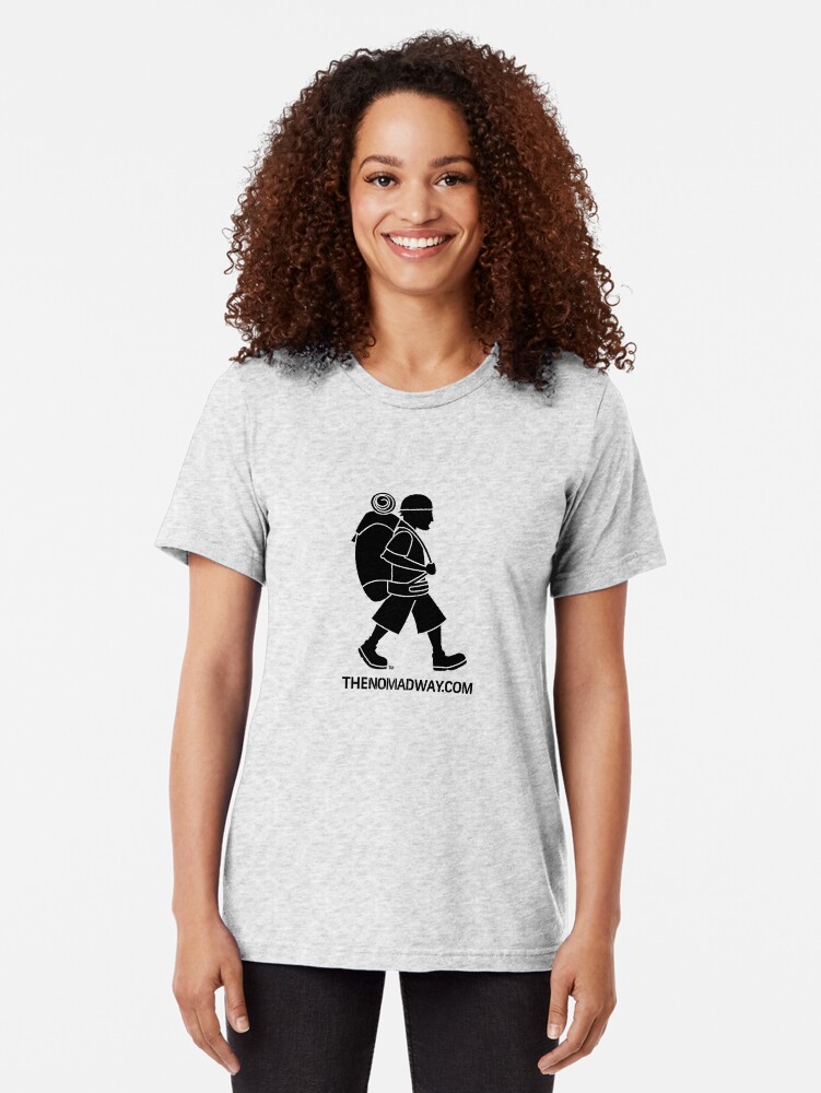 Thumbnail 2 of 7, Tri-blend T-Shirt, The Nomad Way - Classic T (Black on...) designed and sold by TheNomadWay.