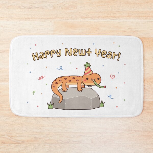 Item preview, Happy Newt Year Funny New Year Pun designed and sold by rustydoodle.