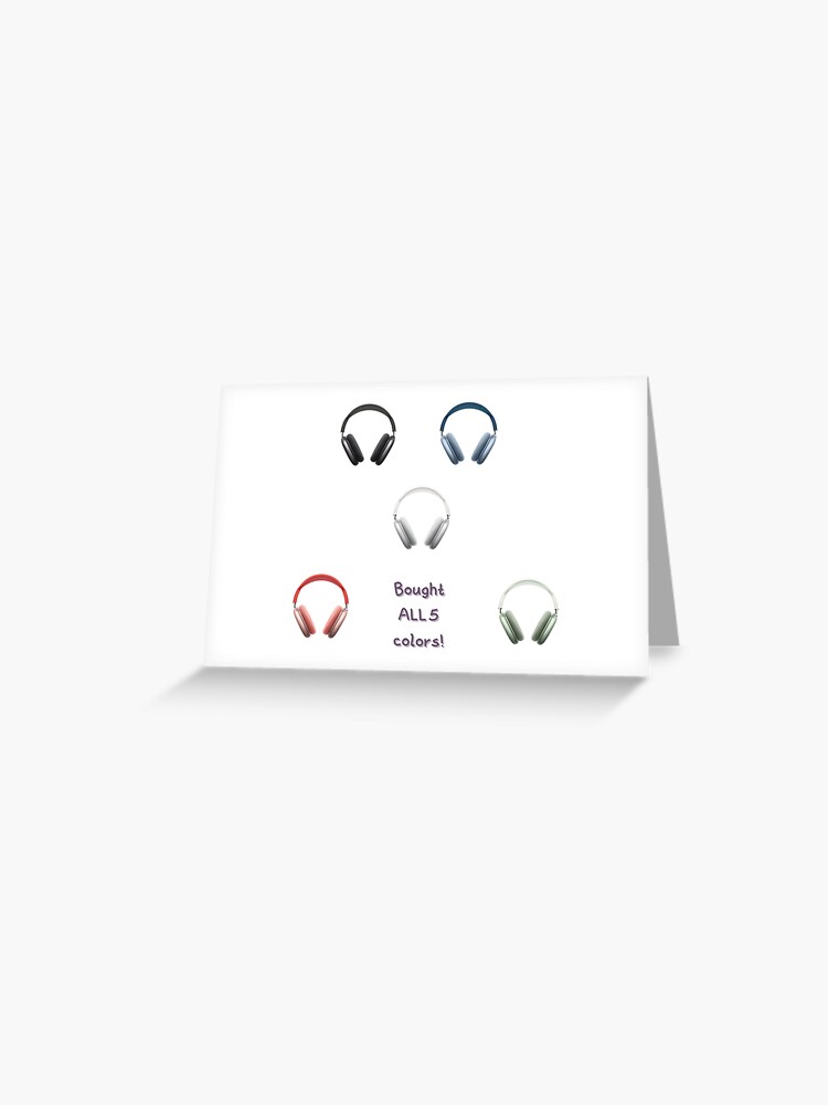 Airpods Max Gift Prank stickers - in ALL 5 colors Greeting Card