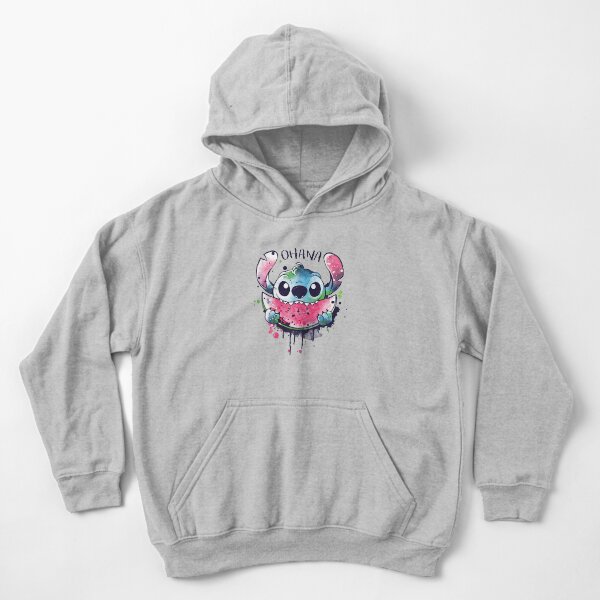 Stitch ohana dibujos animados v.2 Sudadera con capucha para niños