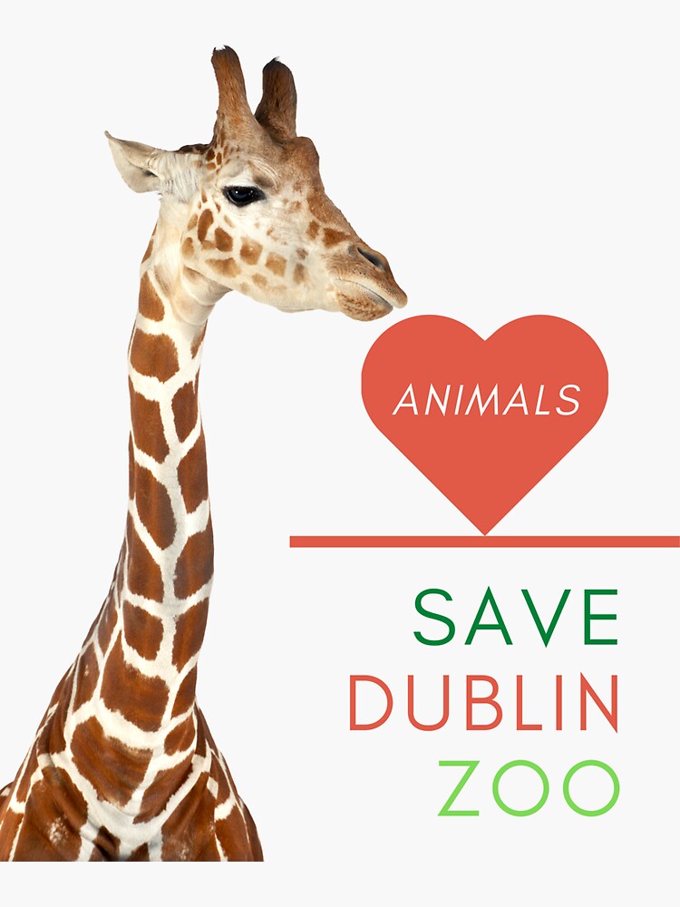 "Save Dublin Zoo To Animals" Sticker for Sale by Phenixcustom Redbubble
