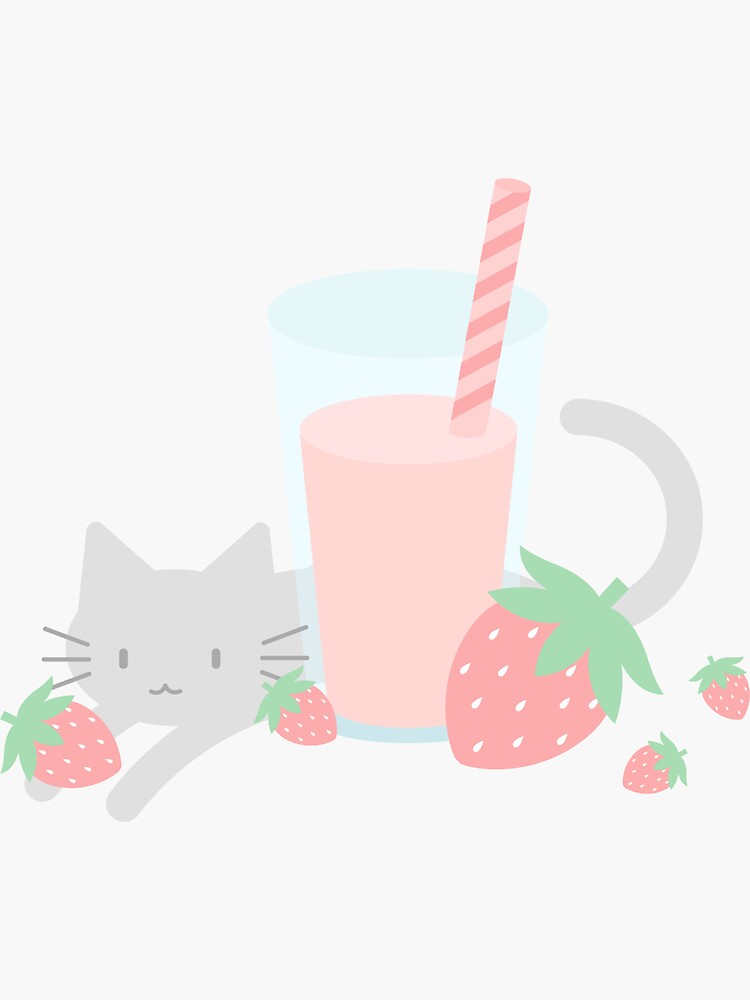 Strawberry Milk Kittea by lucidly