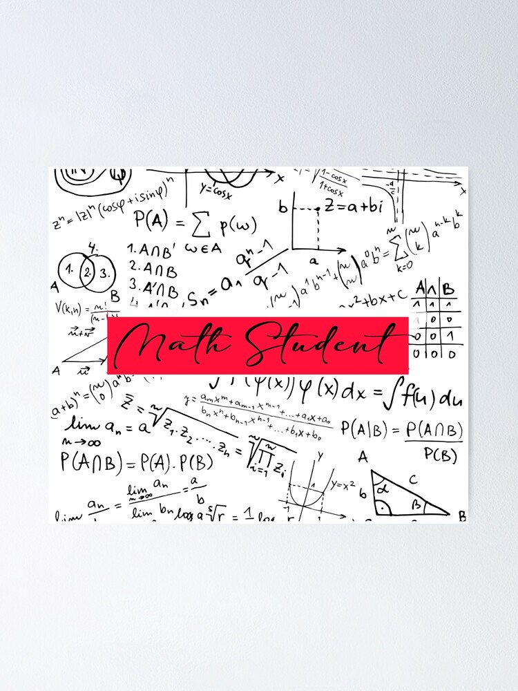 Thumbnail 1 of 3, Poster, Math Student For Math lovers designed and sold by CEDdesign.