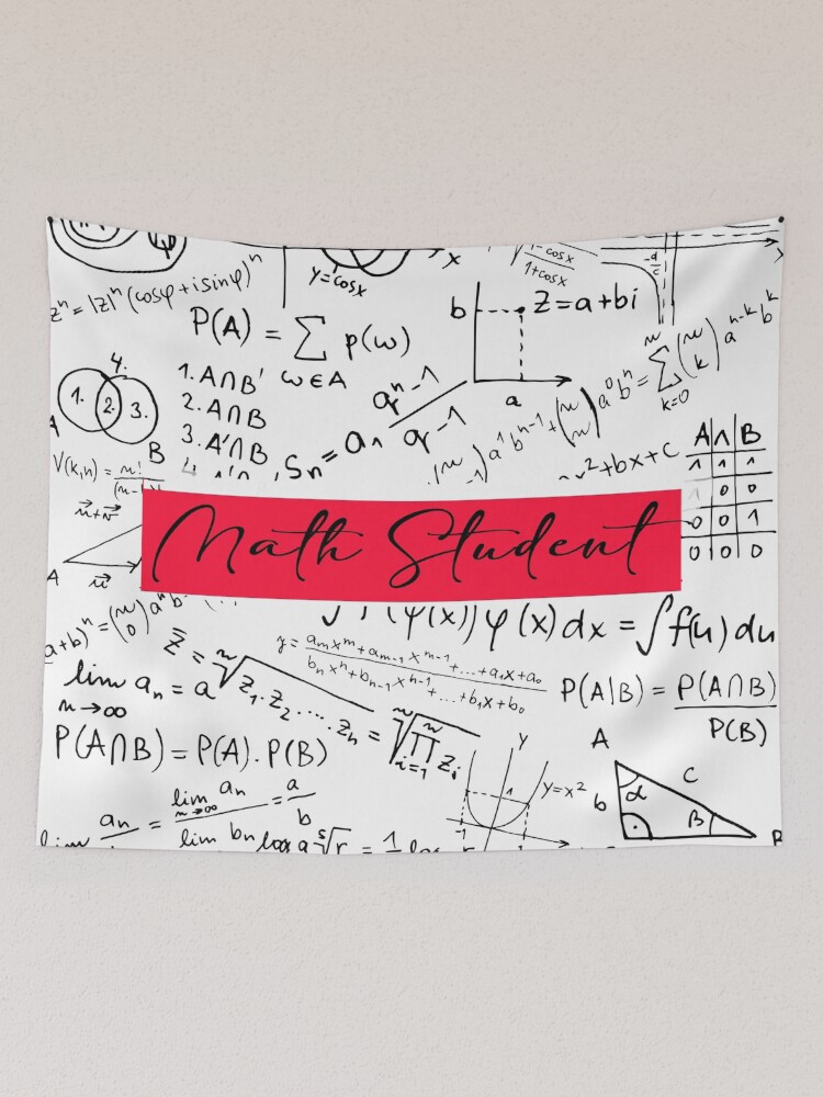 Thumbnail 2 of 3, Tapestry, Math Student For Math lovers designed and sold by CEDdesign.
