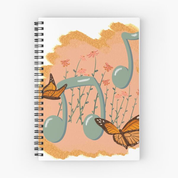 Item preview, Music notes, butterflies, and flowers designed and sold by PenningtonPrint.