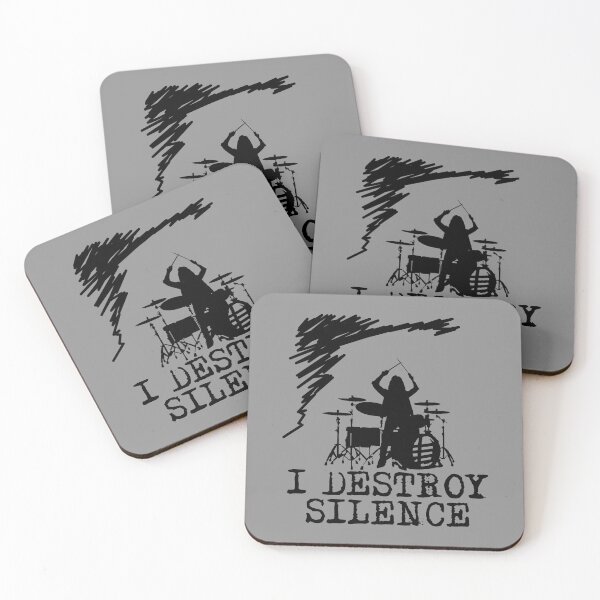 Item preview, I Destroy Silence (Drum) 1 designed and sold by Crystarowz.