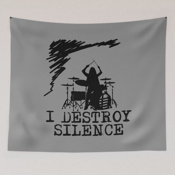 Item preview, I Destroy Silence (Drum) 1 designed and sold by Crystarowz.