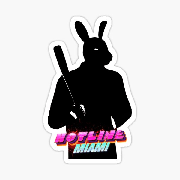 "Hotline Miami" Sticker by vaganaut | Redbubble