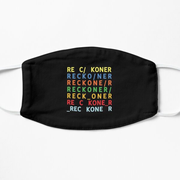 Reckoner Radiohead en arcoíris Mascarilla