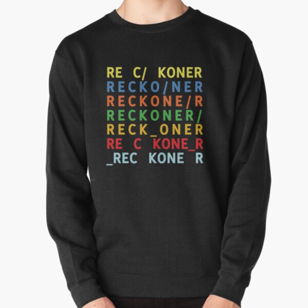 Reckoner Radiohead en arcoíris Sudadera sin capucha