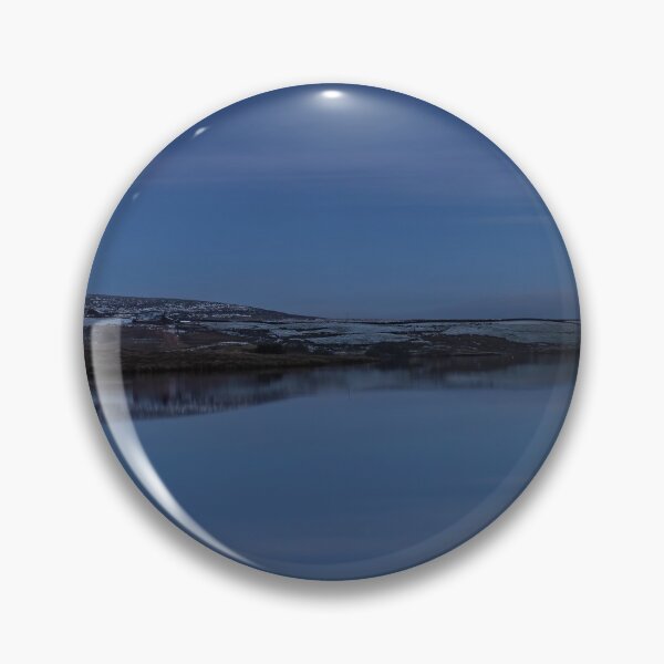 Item preview, Snowy Moonlight Reflection Over Belmont Reservoir, Bolton, Lancashire designed and sold by JLP ARTWORKS.