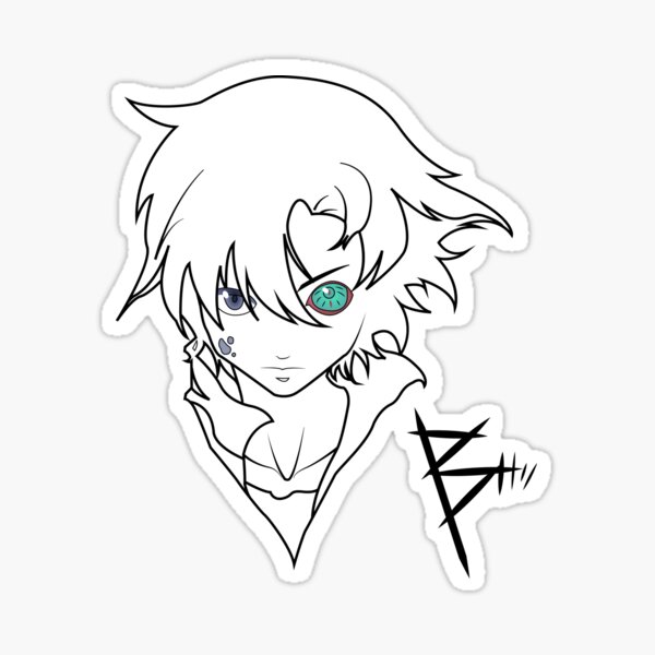 B: The Beginning - Koku Sticker for Sale by reelanimedragon