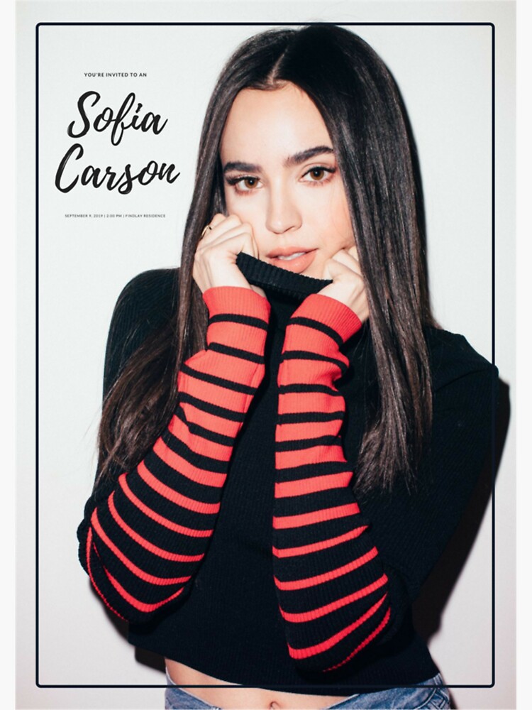 Imagen 3 de 3, Pegatina con la obra Sofia Carson, diseñada y vendida por RikoOVAstore.