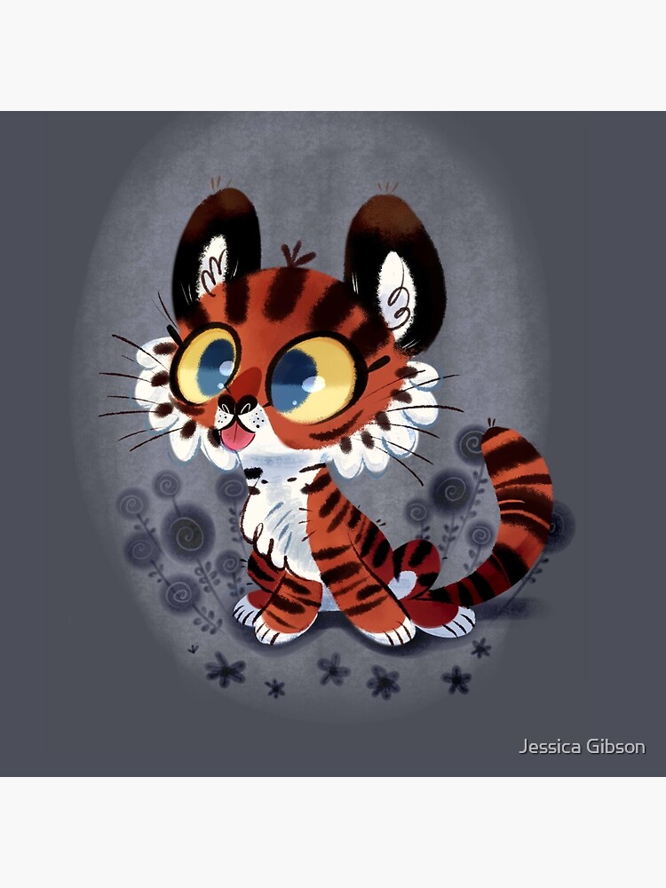 Thumbnail 2 of 2, Tote Bag, Derpy Tiger Cub designed and sold by Jessiedrawz.