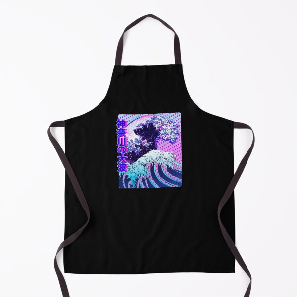 Item preview, Vaporwave Art - Japanese Great Wave off Kanagawa Glitch Aesthetic Kanji designed and sold by Hitagivapor.