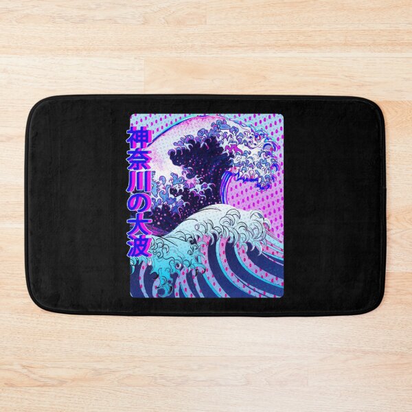 Item preview, Vaporwave Art - Japanese Great Wave off Kanagawa Glitch Aesthetic Kanji designed and sold by Hitagivapor.