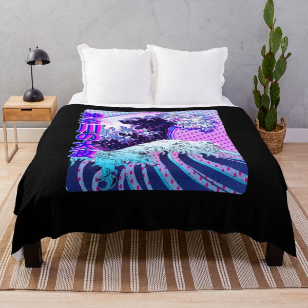 Item preview, Vaporwave Art - Japanese Great Wave off Kanagawa Glitch Aesthetic Kanji designed and sold by Hitagivapor.
