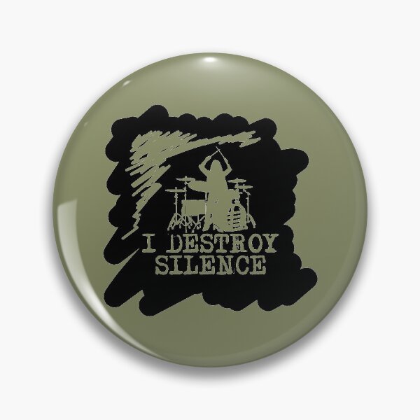 Item preview, I Destroy Silence (Drum) 2 designed and sold by Crystarowz.