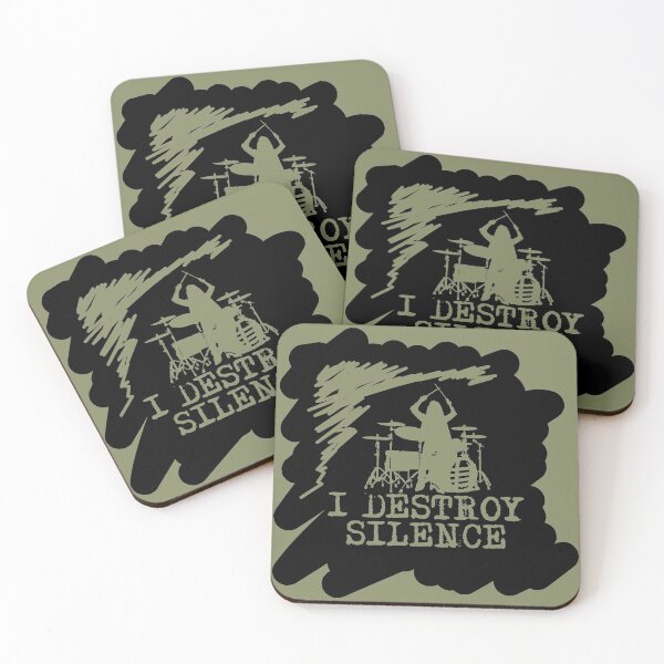 Item preview, I Destroy Silence (Drum) 2 designed and sold by Crystarowz.