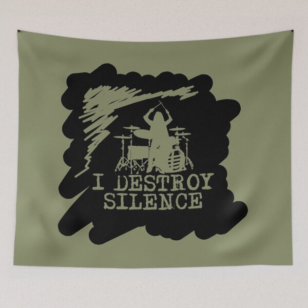Item preview, I Destroy Silence (Drum) 2 designed and sold by Crystarowz.