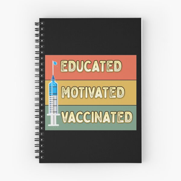 Item preview, Educated Motivated Vaccinated Vaccine Gifts Souvenirs designed and sold by Nzgiftsandmore.