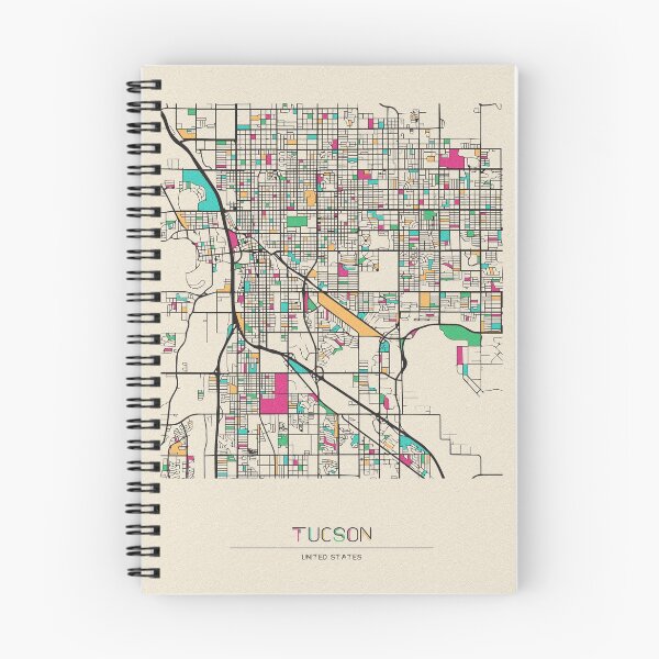 Item preview, Tucson, Arizona Street Map designed and sold by A Deniz Akerman.