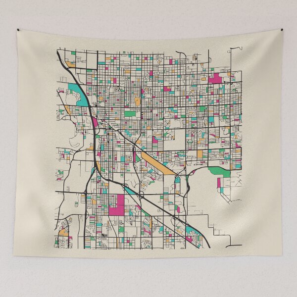 Item preview, Tucson, Arizona Street Map designed and sold by A Deniz Akerman.